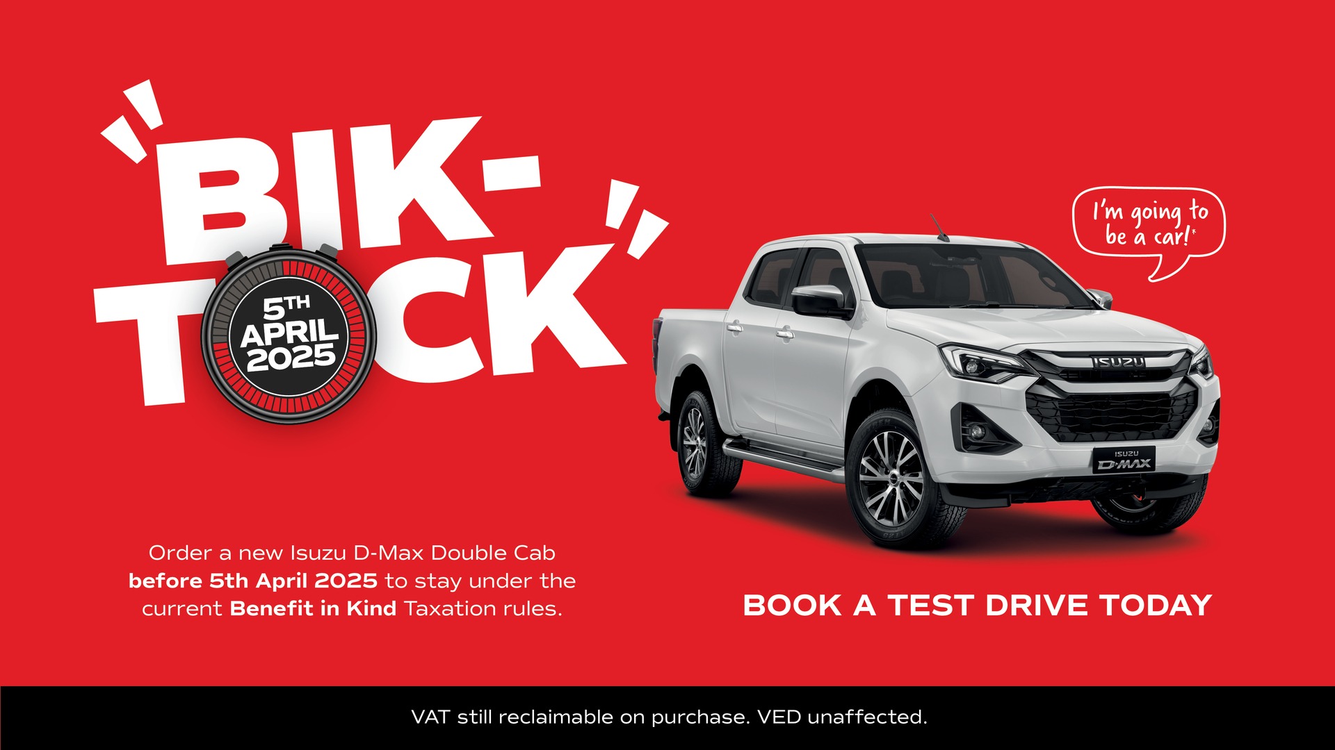 Significant Tax Changes for Double Cab Pick-Ups: Order Your New D-Max from Compass Automotive Before April 6th, 2025!